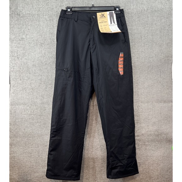 Men's‎ Zeroxposur Small Black Fleece Lined Snow Pants  Pockets Wind Snow NWT - Picture 1 of 16
